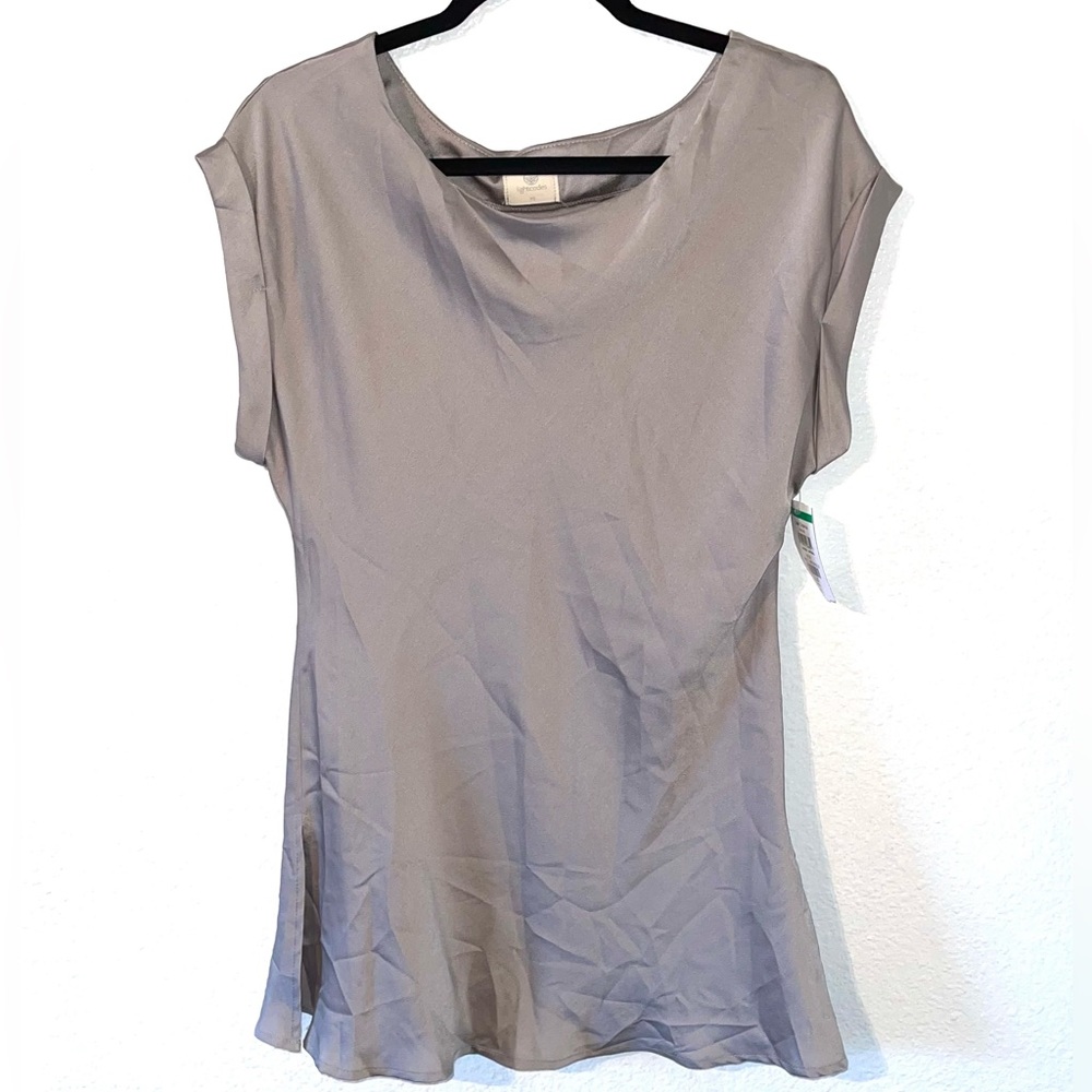 NEW! Silver blouse w/ tags!
